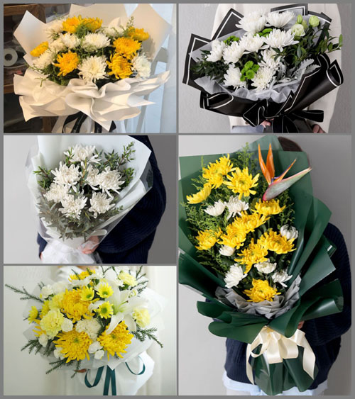 广东江门市鹤山市宅梧镇双龙村白事花束代送